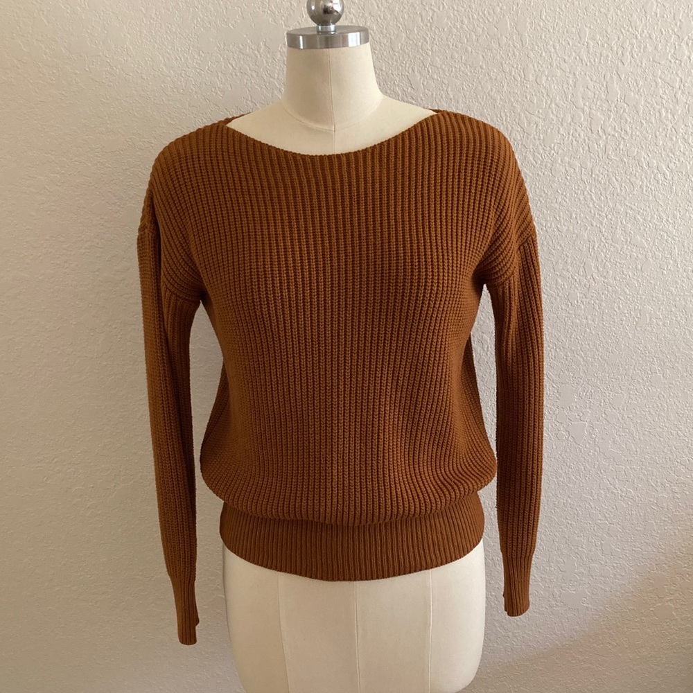 Kenneth Cole Women's Rust Boatneck Sweater